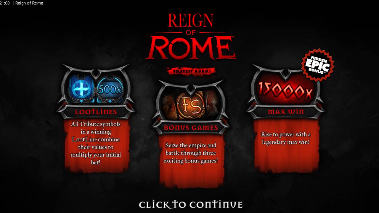 Reign Of Rome (Hacksaw Gaming) Image 1